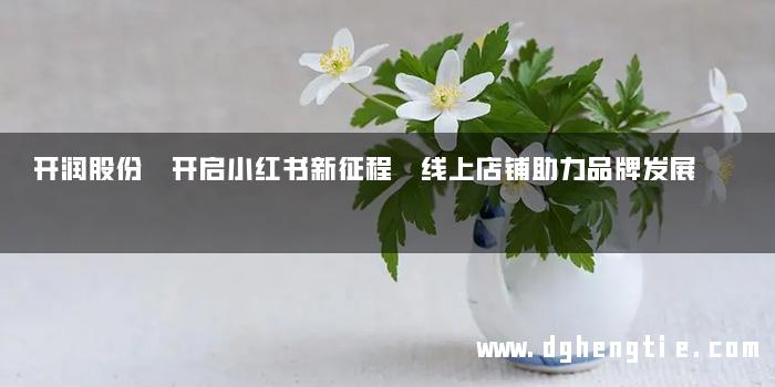 开润股份 开启小红书新征程 线上店铺助力品牌发展